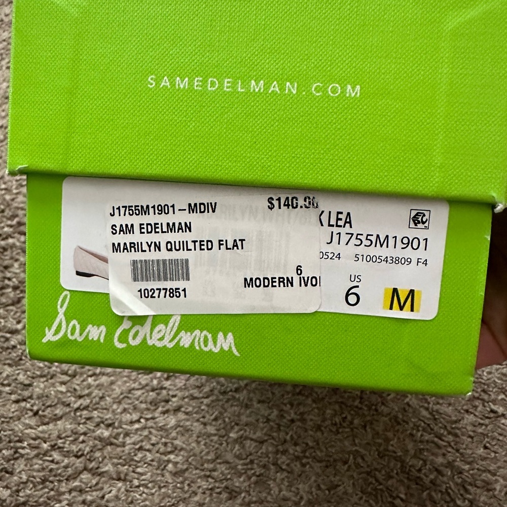 SAM EDELMAN
MARILYN QUILTED FLAT brand new size 6 - Picture 2 of 6